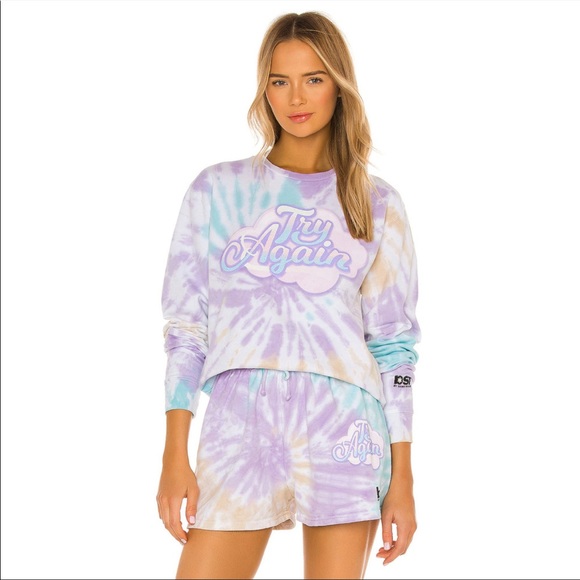 BSR By Samii Ryan Pants - BY SAMI RYAN TRY AGAIN TIE DYE SHORTS TRENDY